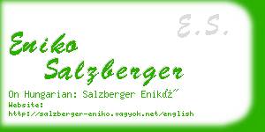 eniko salzberger business card